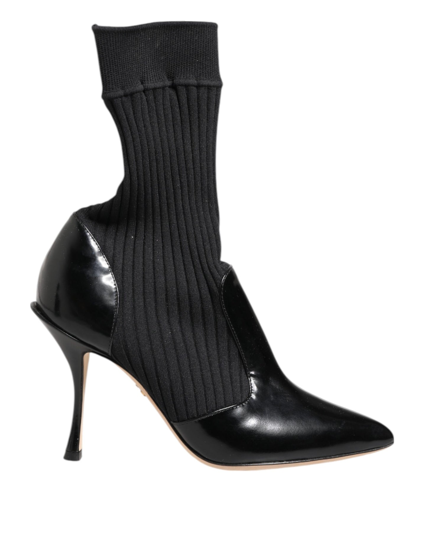 Dolce & Gabbana Black Stretch Stilettos Booties