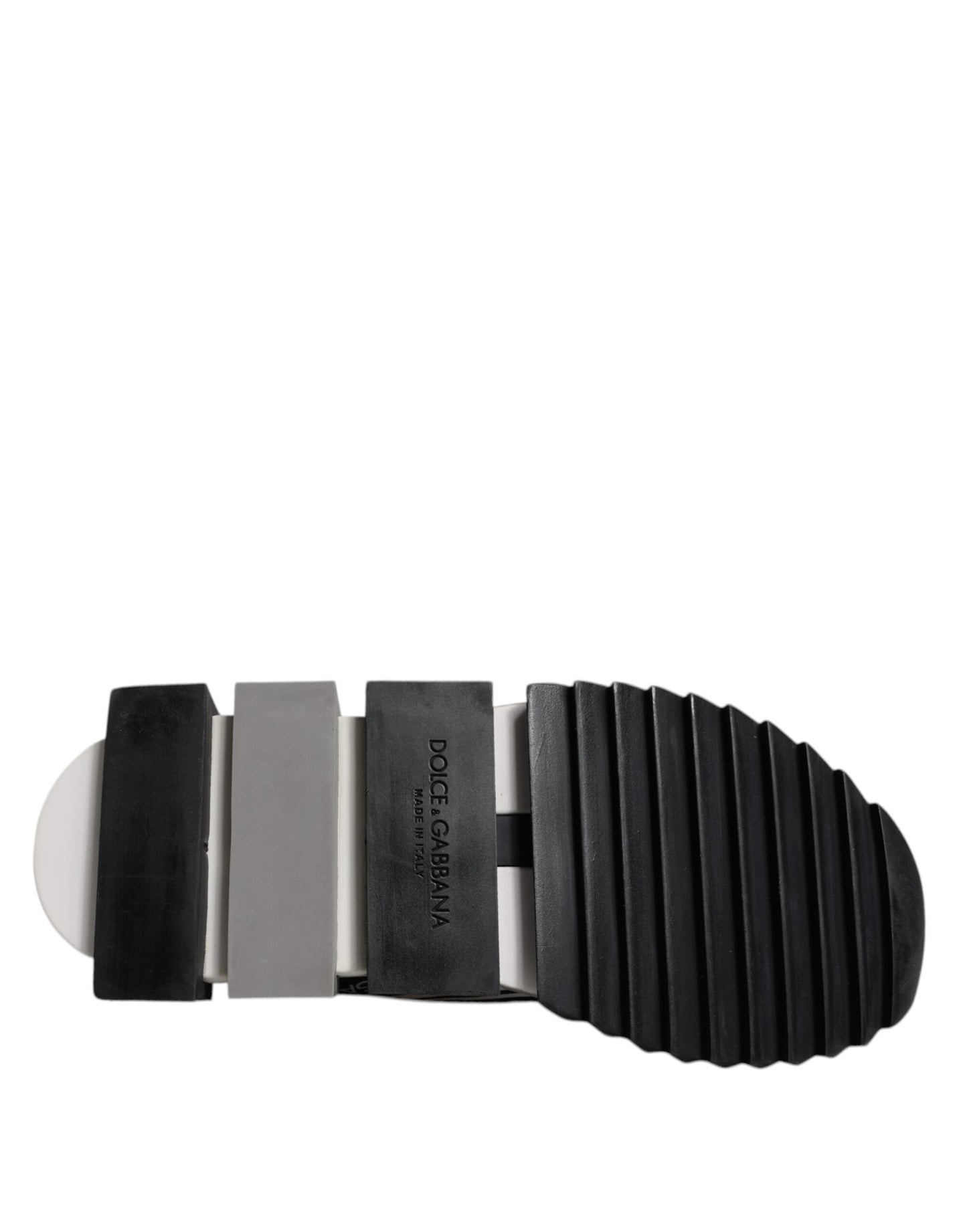 Dolce & Gabbana Black and White Sorrento Slip-On Sneakers