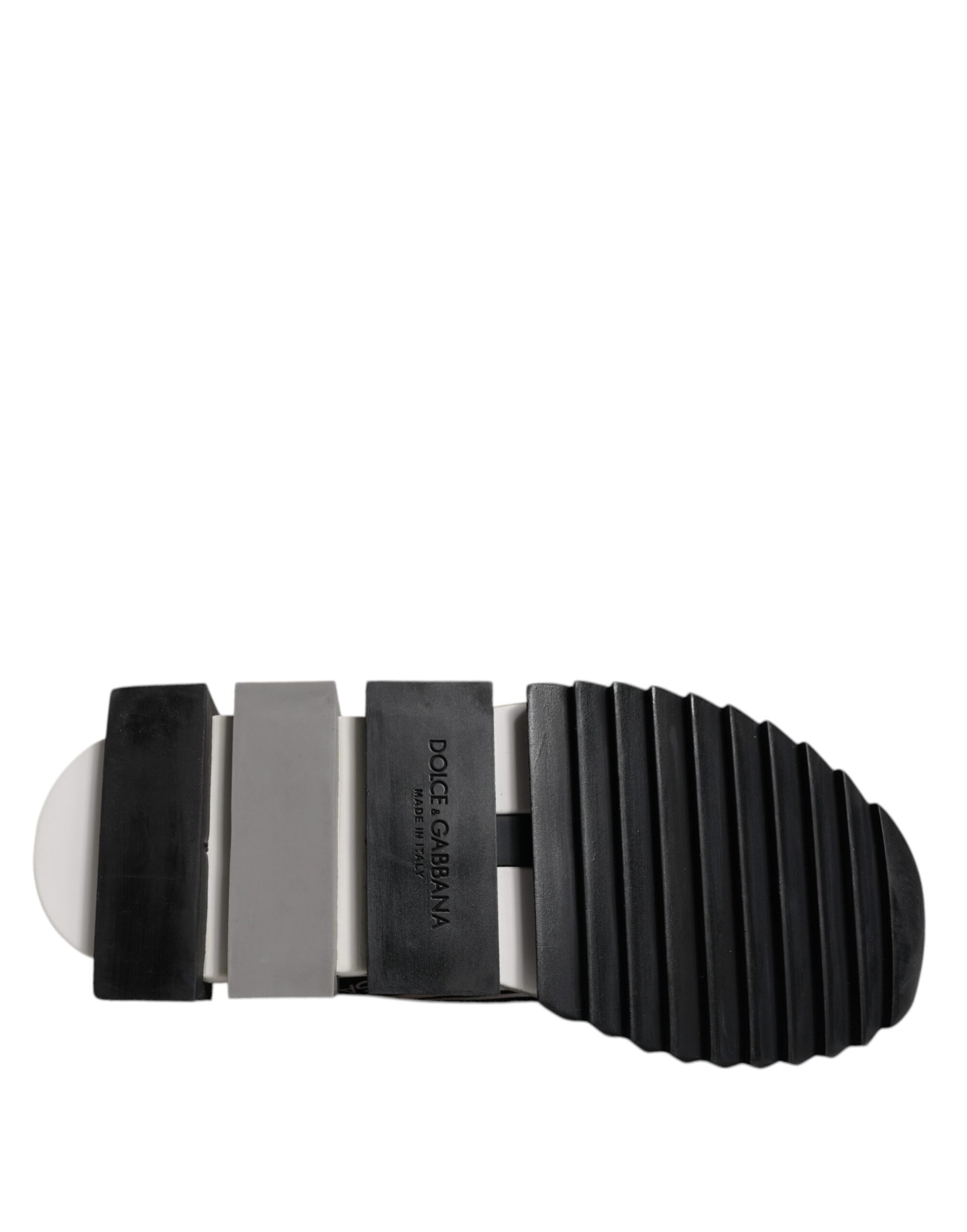 Dolce & Gabbana Black and White Sorrento Slip-On Sneakers