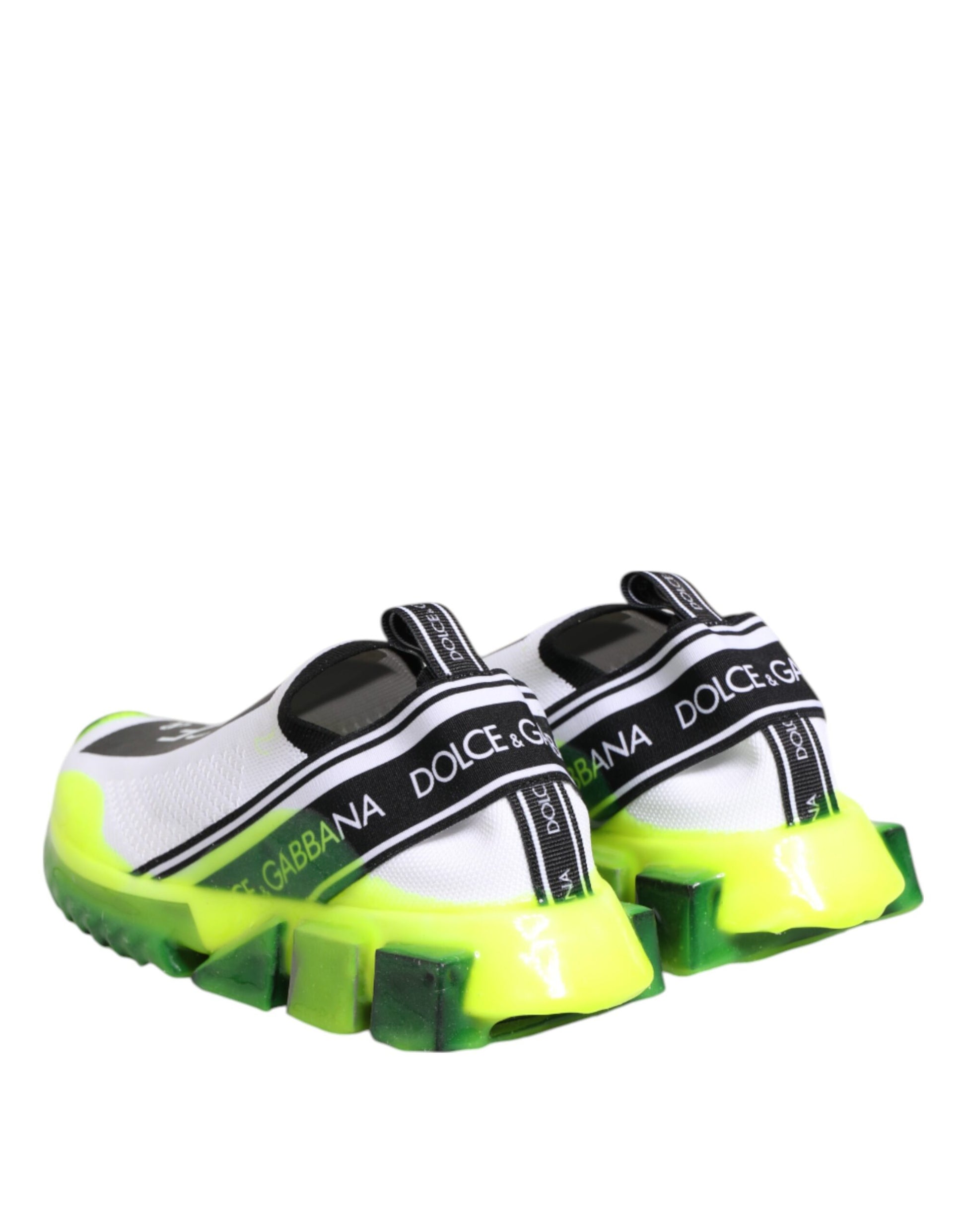 Dolce & Gabbana Black White Slip-On Sorrento Sneakers