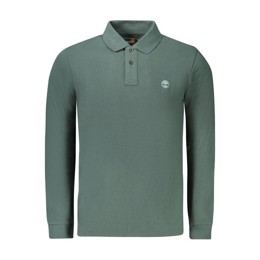 Timberland Green Cotton Men Polo Shirt