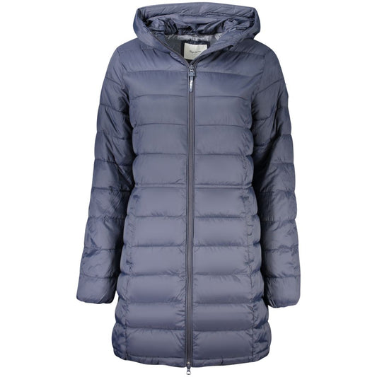 Pepe Jeans Blue Polyamide Women's Jacket - Sally Long Style