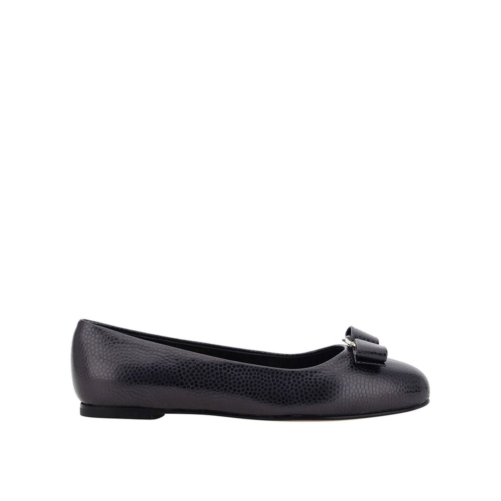 Salvatore Ferragamo Black Varina Ballerina Flats