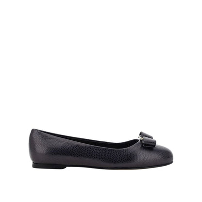 Salvatore Ferragamo Black Varina Ballerina Flats