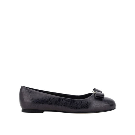 Salvatore Ferragamo Black Varina Ballerina Flats