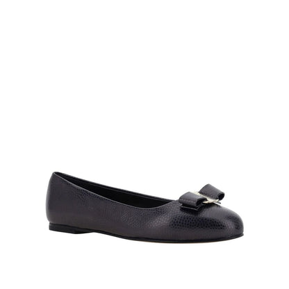 Salvatore Ferragamo Black Varina Ballerina Flats