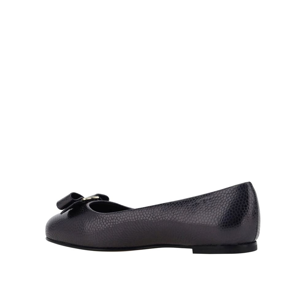 Salvatore Ferragamo Black Varina Ballerina Flats