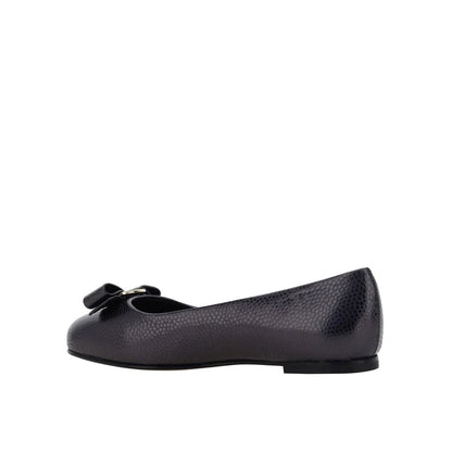 Salvatore Ferragamo Black Varina Ballerina Flats