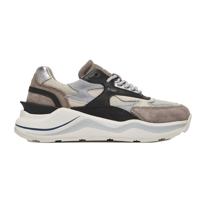 D.A.T.E Beige Leather Sneaker - The Perfect Blend of Style and Comfort