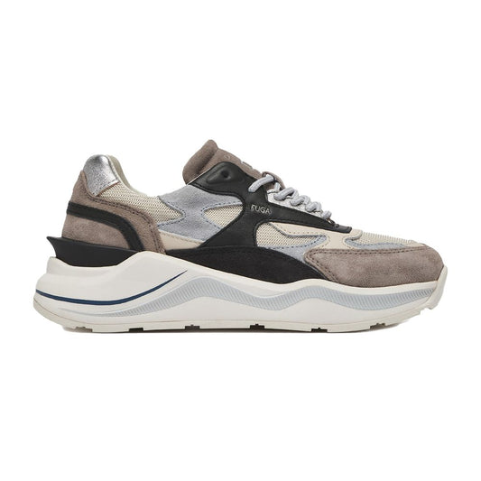 D.A.T.E Beige Leather Sneaker - The Perfect Blend of Style and Comfort