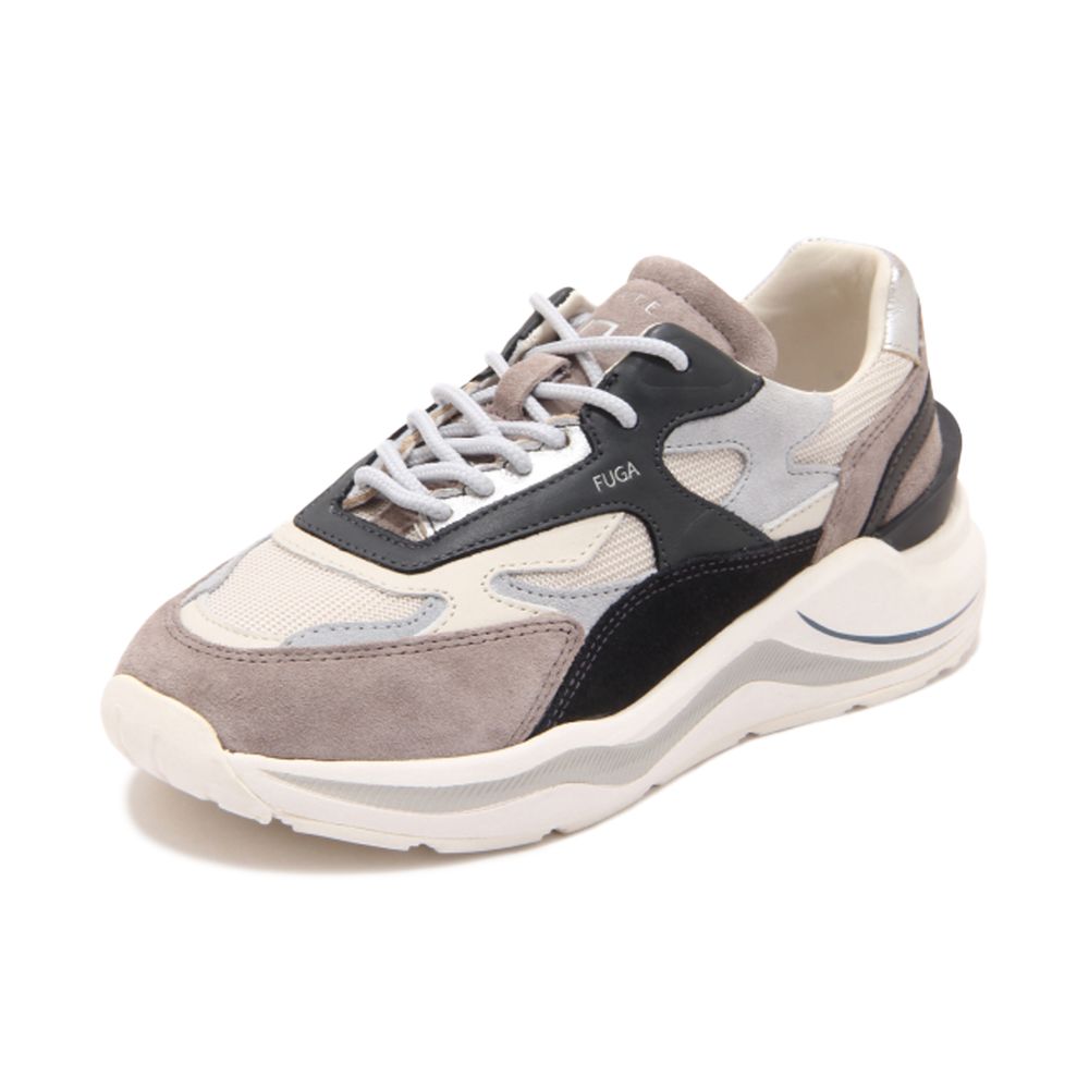 D.A.T.E Beige Leather Sneaker - The Perfect Blend of Style and Comfort