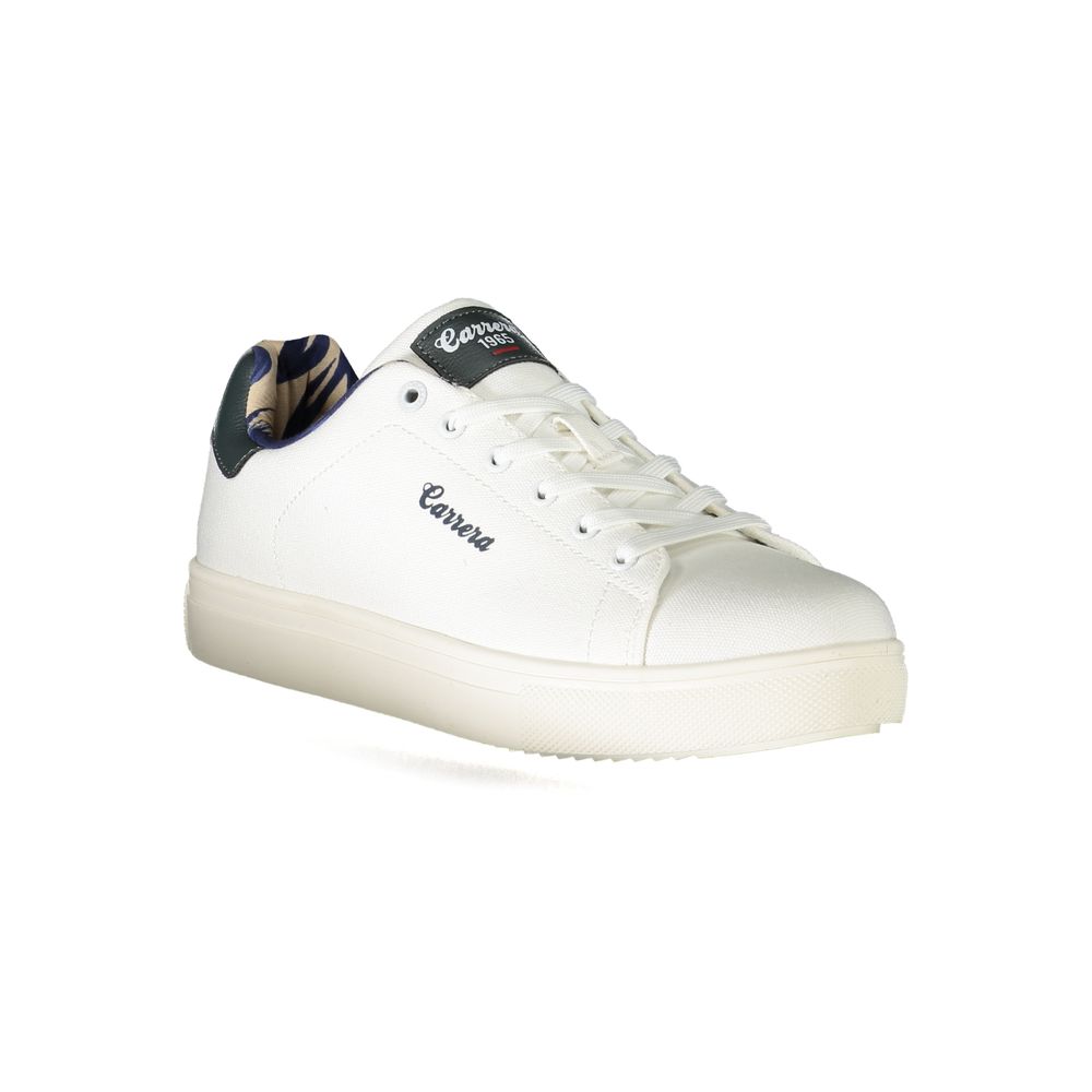 Carrera White Polyester Sneaker - Stylish Sports Shoe for Active Lives
