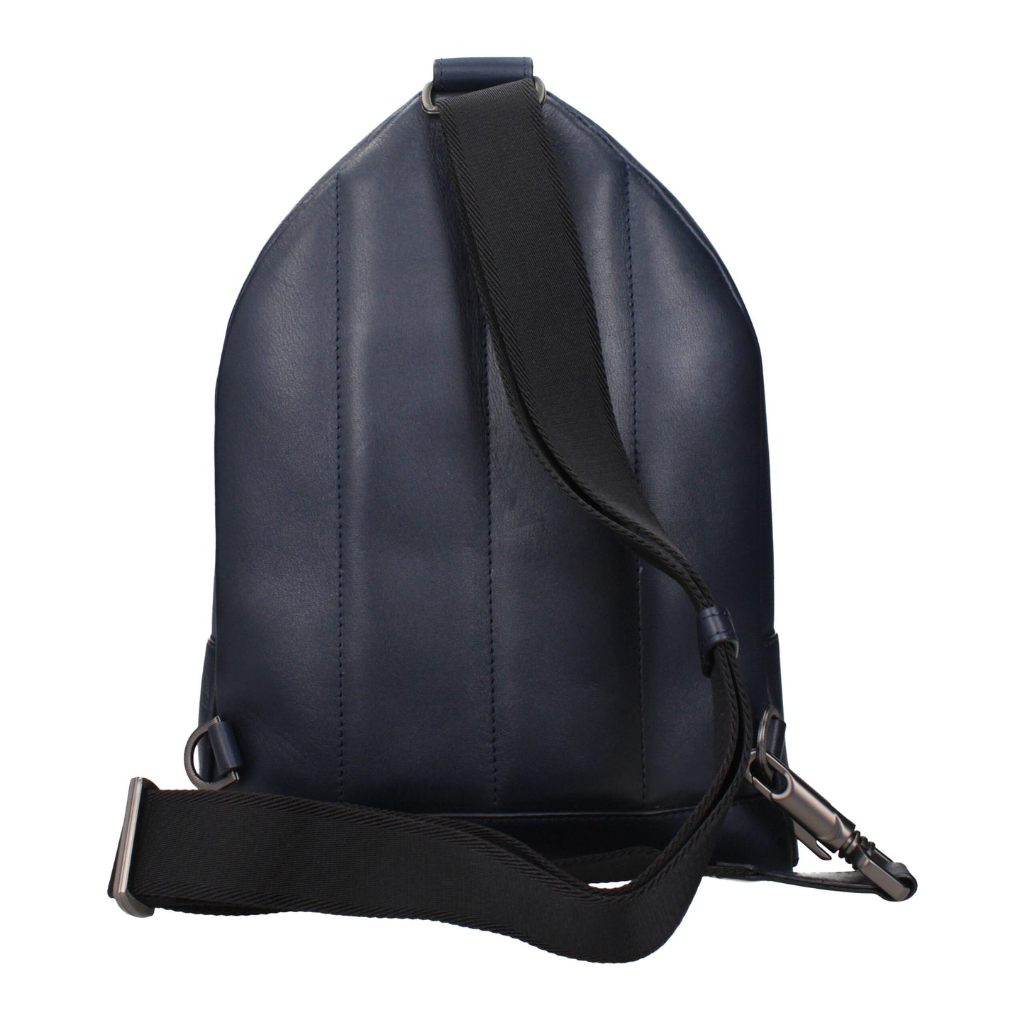 Pineider Blue Leather Backpack