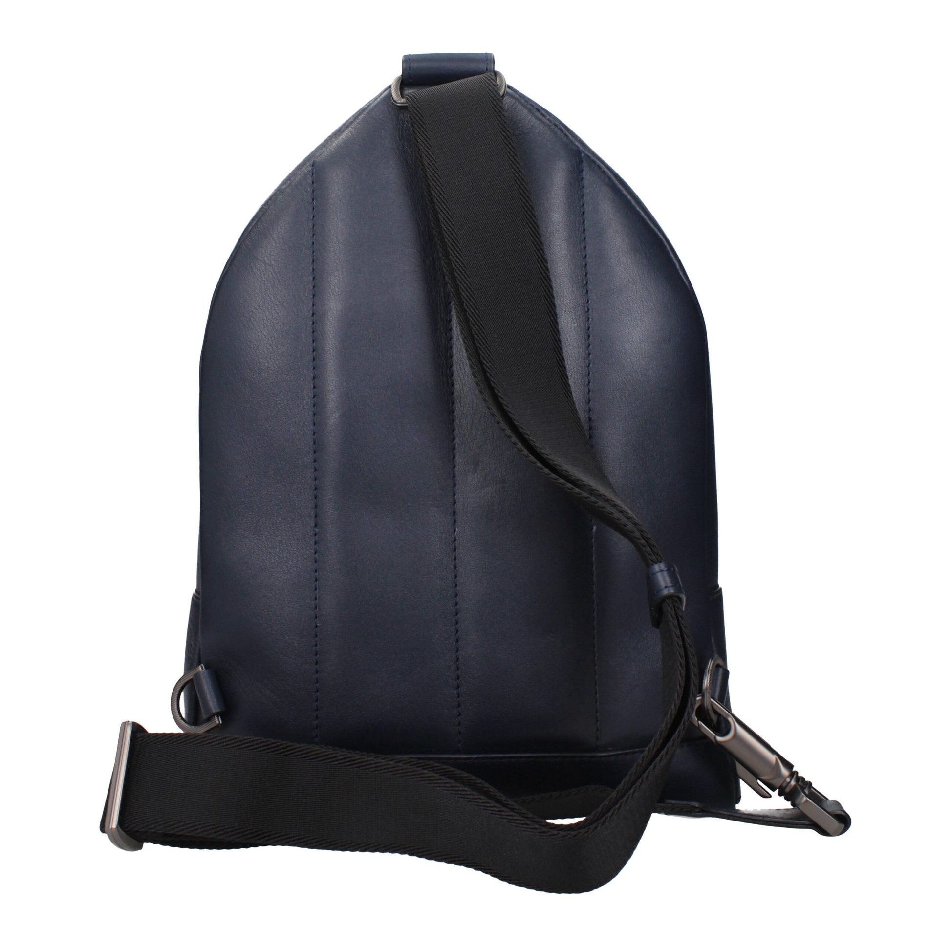 Pineider Blue Leather Backpack