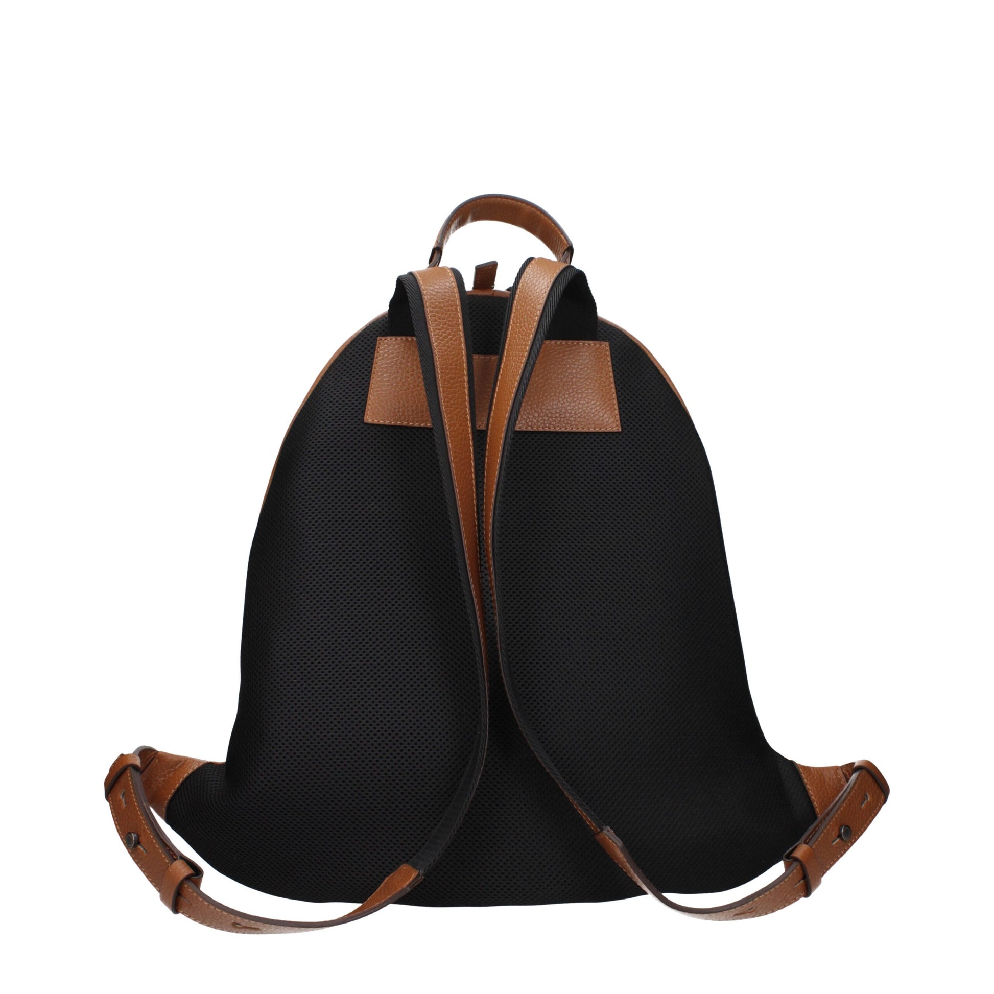 Pineider Brown Leather Backpack
