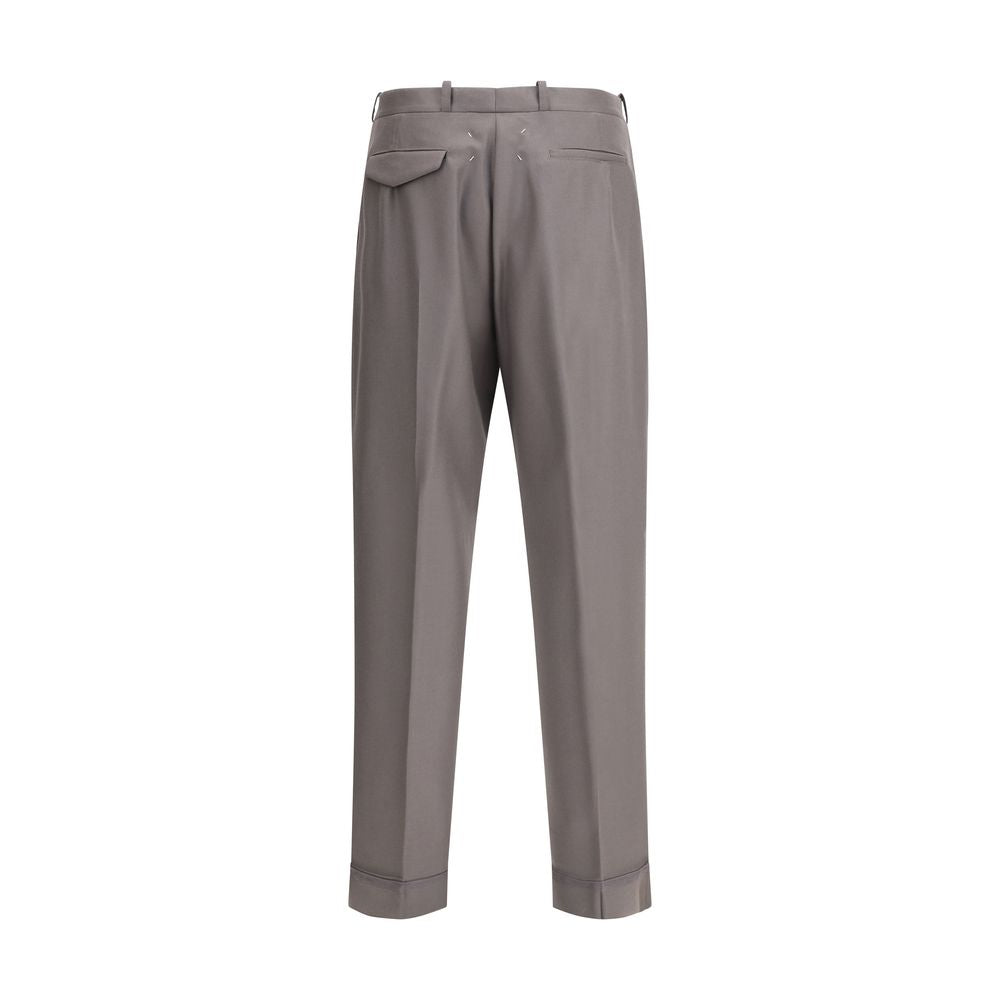 Maison Margiela Green Wool Trousers