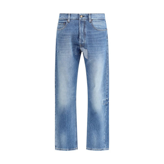 Maison Margiela Blue Cotton Jeans