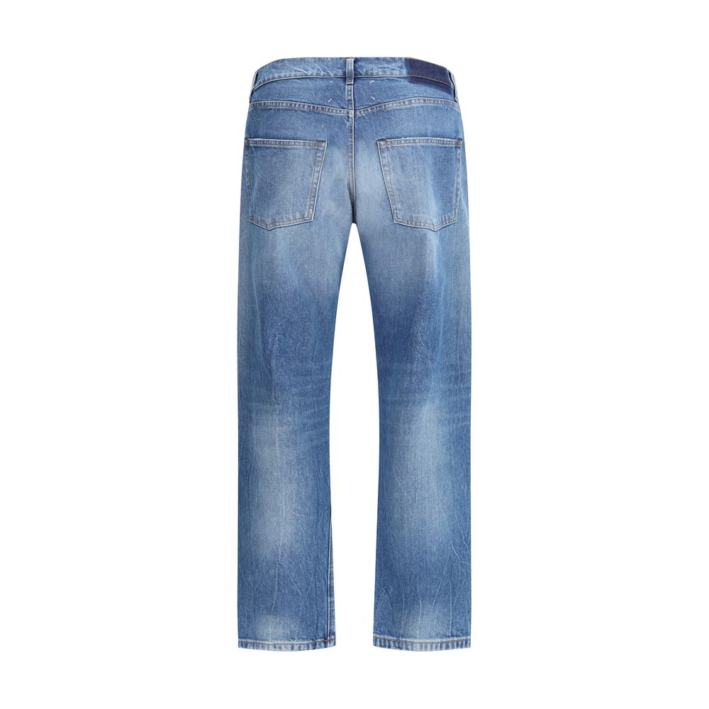 Maison Margiela Blue Cotton Jeans