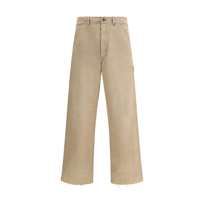 Maison Margiela Blu Cotton Trousers