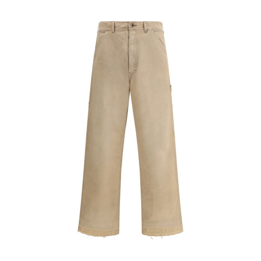 Maison Margiela Blu Cotton Trousers