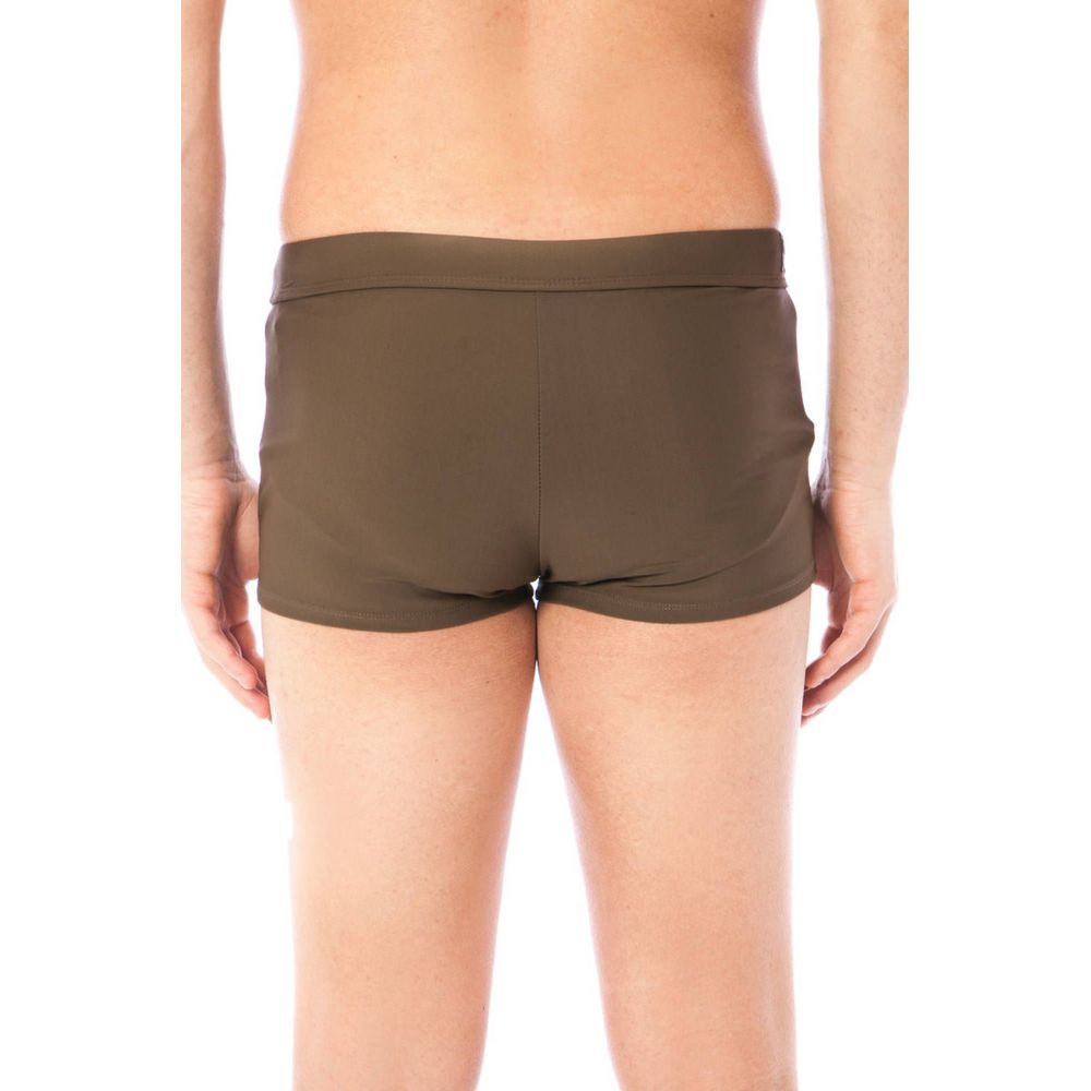 Datch Green Elastane Swimwear - Premium Swim Trunks