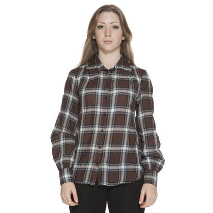 Gant Brown Cotton Shirt – Slim Long Sleeve Elegance