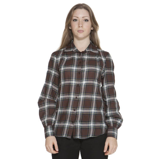 Gant Brown Cotton Shirt – Slim Long Sleeve Elegance