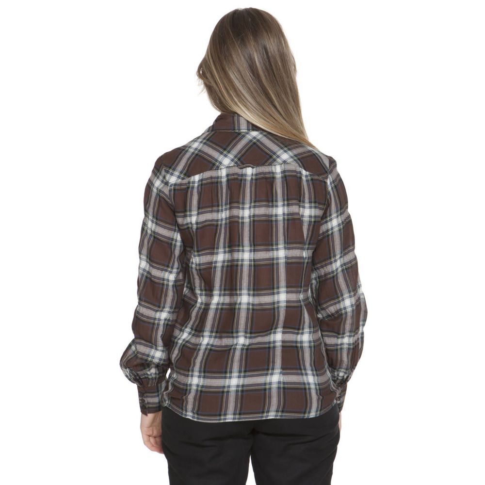 Gant Brown Cotton Shirt – Slim Long Sleeve Elegance
