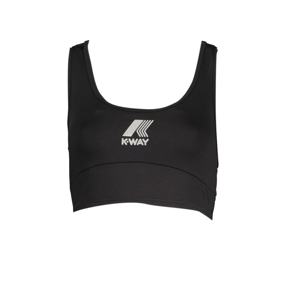 K-Way Black Polyester Sports Shirt