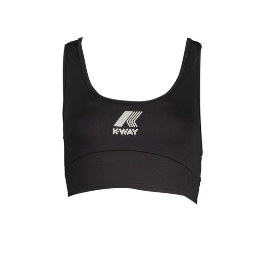 K-Way Black Polyester Sports Shirt