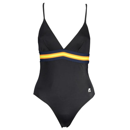 K-Way Black Elastane One-Piece Swimsuit