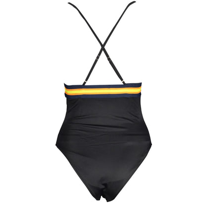 K-Way Black Elastane One-Piece Swimsuit