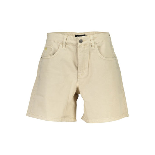 Desigual Beige Cotton Short Jeans