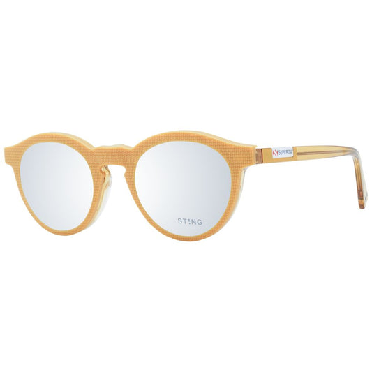 Sting Unisex Sunglasses – Brown Acetate & Plastic, 48/22/140mm