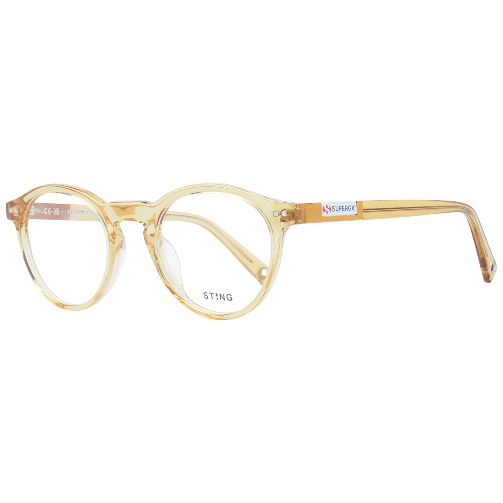 Sting Unisex Sunglasses – Brown Acetate & Plastic, 48/22/140mm