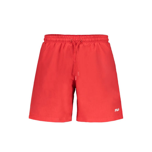 Fila Red Polyester Swimwear - Perfect Swimming Boxer for Active Performance