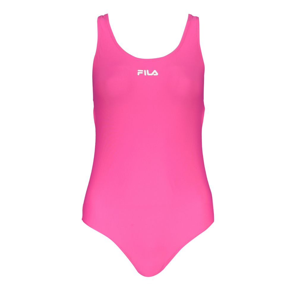 Fila Pink Elastane One-Piece Swimsuit for Women