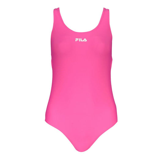 Fila Pink Elastane One-Piece Swimsuit for Women