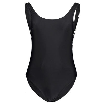 Fila Black Elastane Swimwear One-Piece Swimsuit