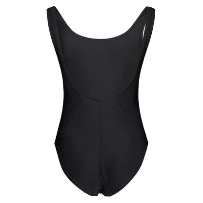 Fila Black Elastane Swimwear One-Piece Swimsuit