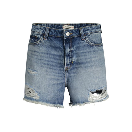 Guess Jeans Blue Cotton Shorts - Effortless Style with a Bold Edge