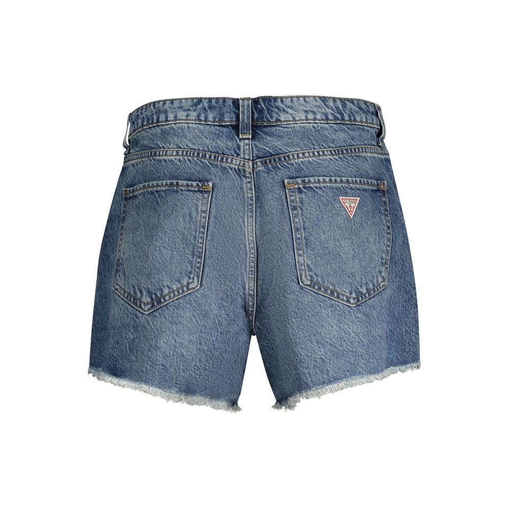Guess Jeans Blue Cotton Shorts - Effortless Style with a Bold Edge
