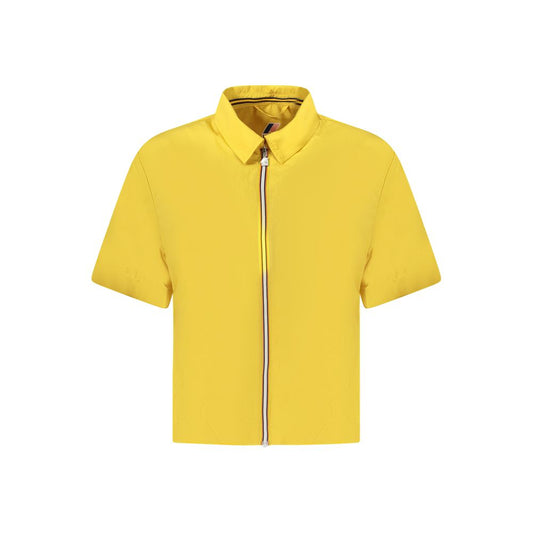 K-Way Yellow Polyamide Short Sleeve Shirt
