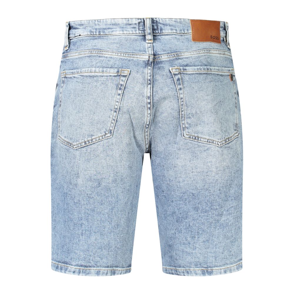 Hugo Boss Blue Cotton Short Jeans Shorts