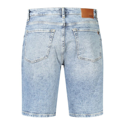 Hugo Boss Blue Cotton Short Jeans Shorts