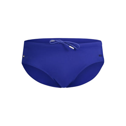 Hugo Boss Blue Elastane Swimwear - Swim Briefs