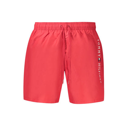 Tommy Hilfiger Red Polyester Swim Boxers