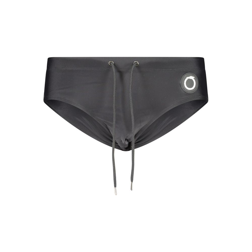 Trussardi Black Elastane Swimwear Beach Briefs