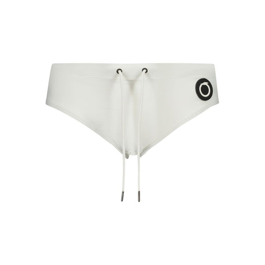 Trussardi White Elastane Swimwear - Beach Briefs