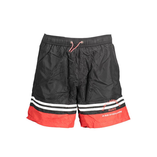 Karl Lagerfeld Black Polyester Swimwear - Classic Elegance Meets Modern Utility